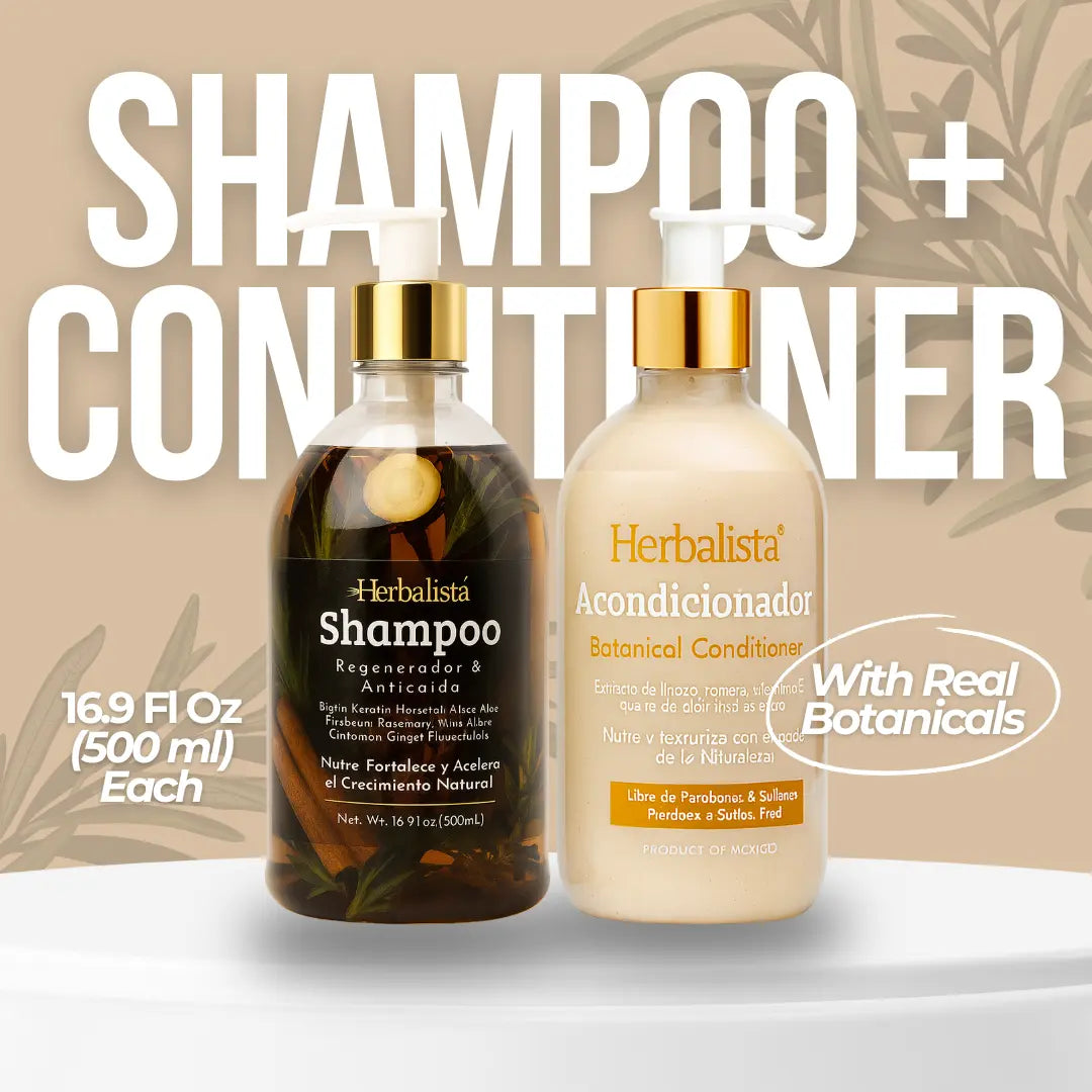 Herbal Hair Care Bundle 500ml (16.9 fl oz) 3 Piece Set