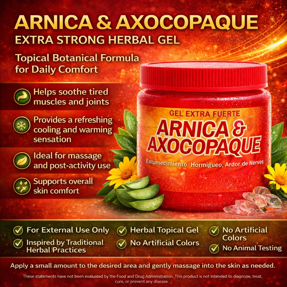 Viral Arnica + Axocopaque Muscle Massage Gel 125g (4.2oz)