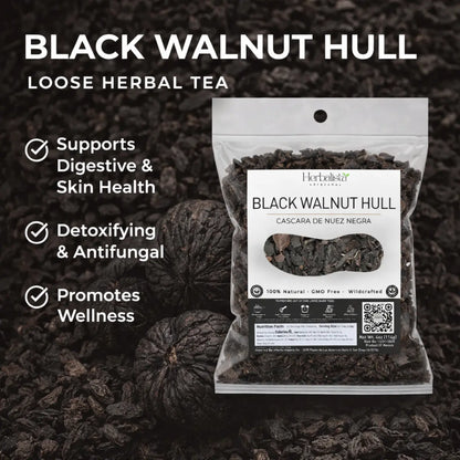 Herbalista Black Walnut Hull Loose Herbal Tea 4 oz (114g)