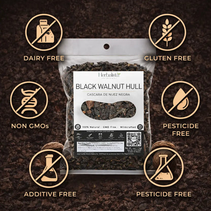Herbalista Black Walnut Hull Loose Herbal Tea 4 oz (114g)