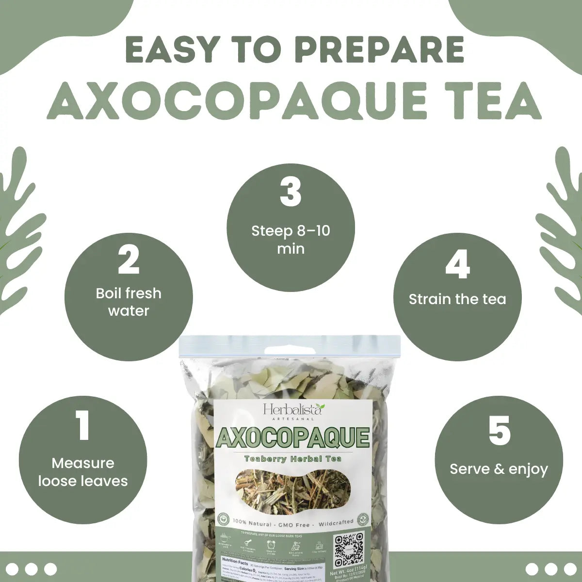 Axocopaque Tearberry Herbal Tea (114g) - 30 + Cups