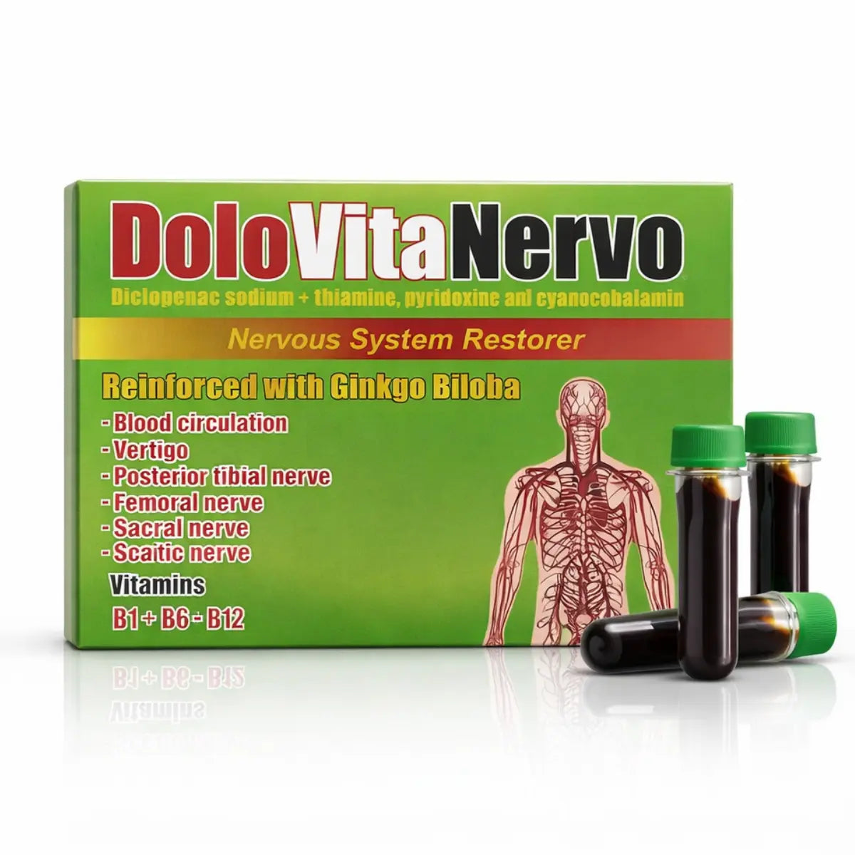 Dolo Vita Nervo Multivitamin Shots 24ct (15ml) – 2 Boxes