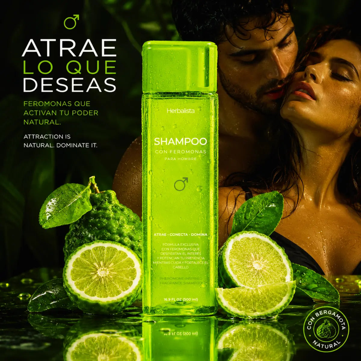 Herbalista Feromonas Bergamot Shampoo for Men 500ml