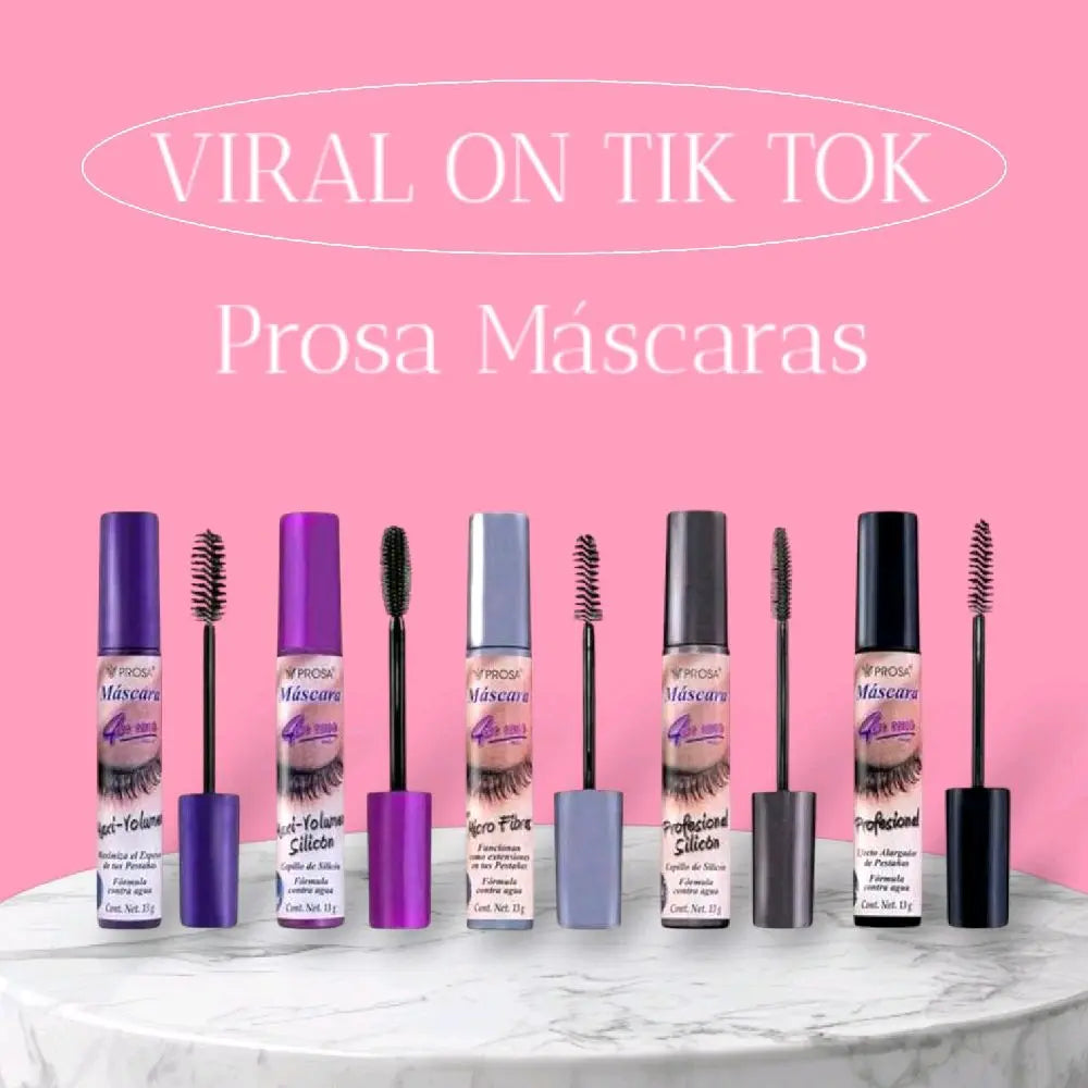 Prosa 4-in-1 Mascara 5-Piece Bundle + Free Gift
