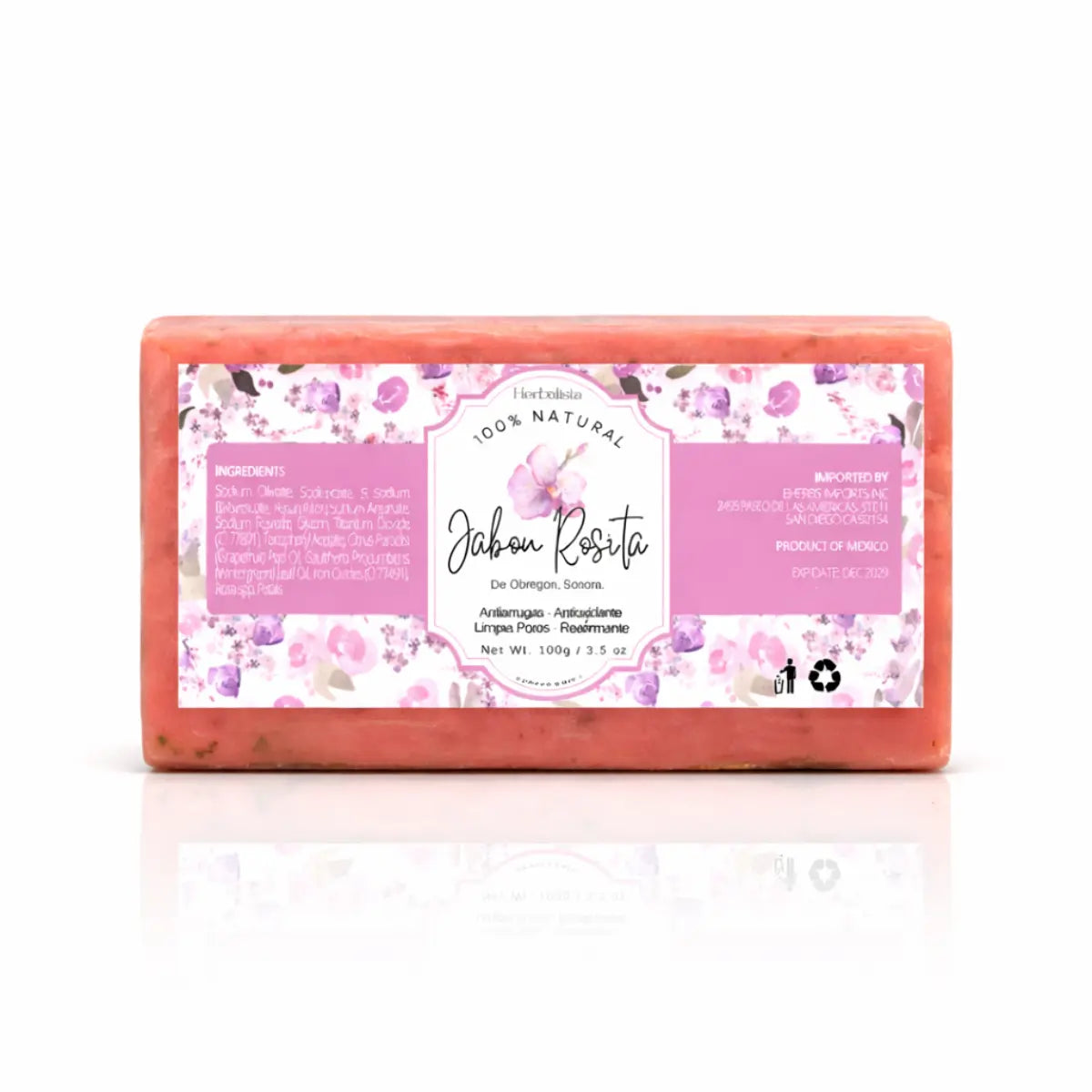 Herbalista Rosita de Obregón Soap 1 Pack 3.5 oz (100g)