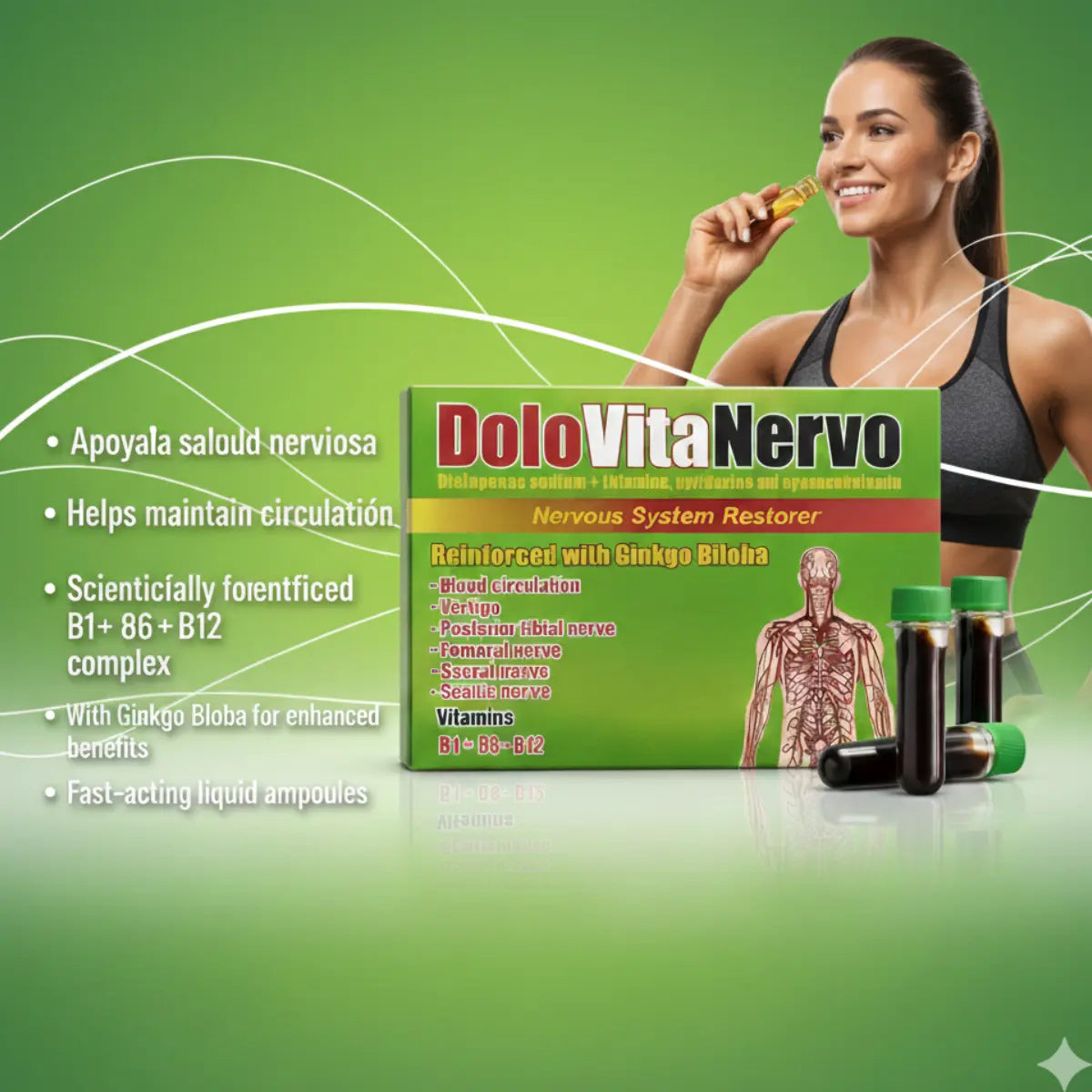 Dolo Vita Nervo Multivitamin Shots 24ct (15ml) – 2 Boxes