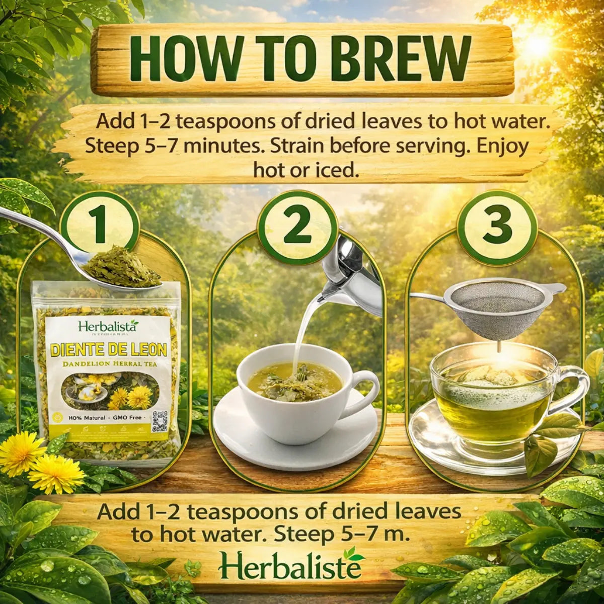 Dandelion Loose Leaf Herbal Tea - 4oz (113g)