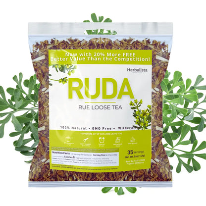 Wildcrafted Whole RUDA (Rue) Tea 5oz (141g)