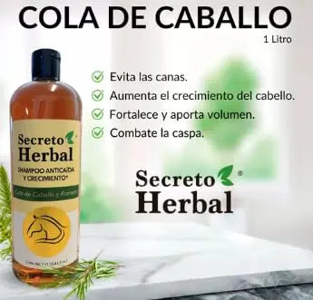Secreto Herbal Horsetail & Rosemary Shampoo 1L