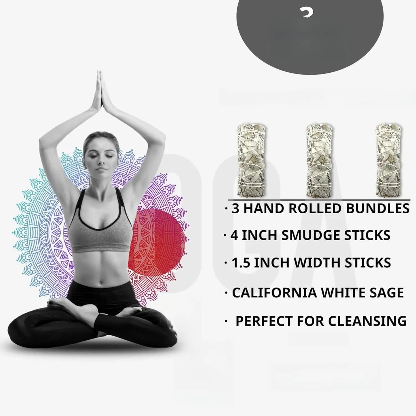 Yerbero White Sage Smudge Sticks 4 Inch 3-Pack