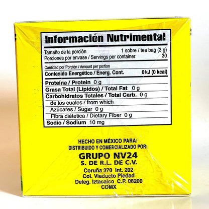 Tea CHUPA Panza (30 Tea Bags/0.10 oz Each) 1-Pack