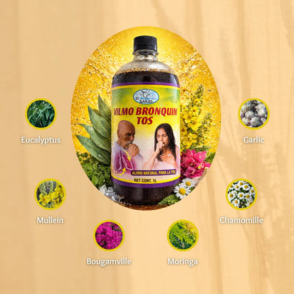 Pulmo Bronqui Tos Herbal Tonic 1 Liter (33 Fl Oz)