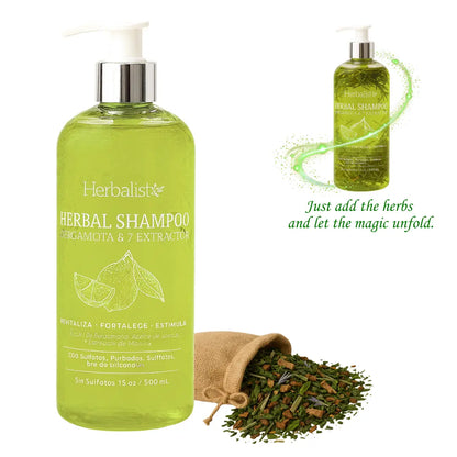 Herbalista Viral Bergamot Herbal Shampoo 500ml (16.9 fl oz)