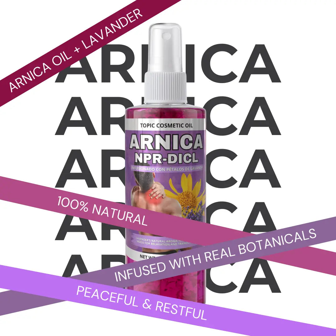 Aceite con Arnica + Lavanda 8 oz (236ML)
