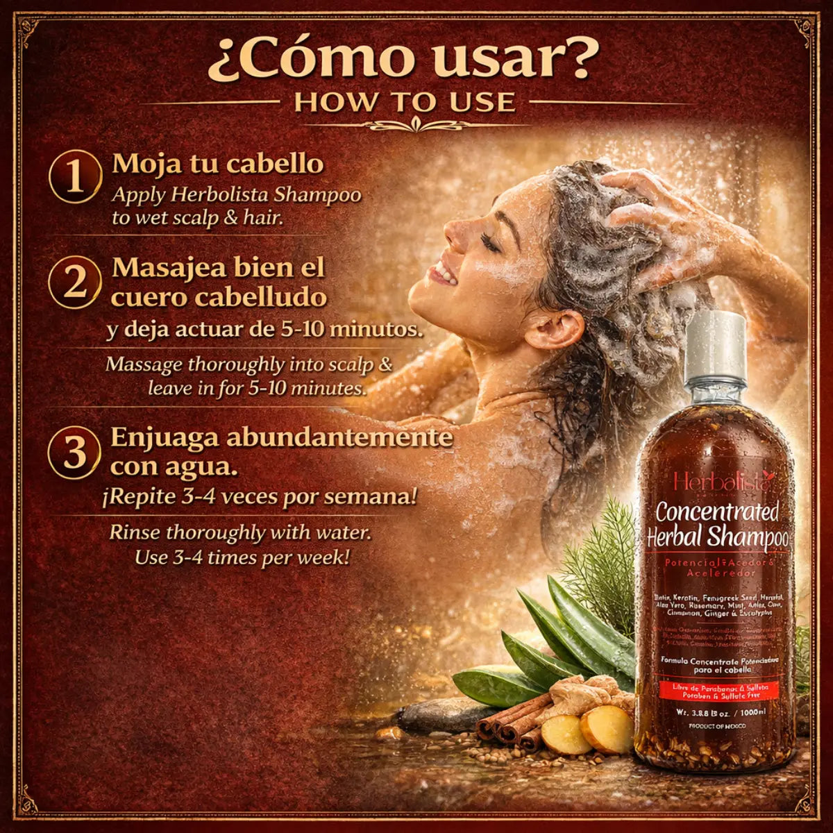 Herbalista Concentrated Herbal Shampoo 1000ml (33.8 fl oz)