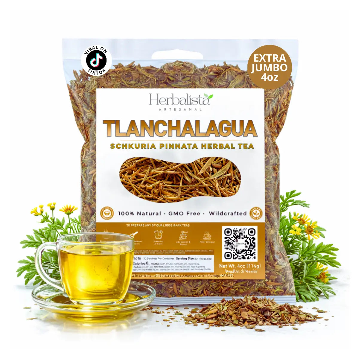 Herbalista Viral Tlanchalagua Herbal Tea 4 oz (113 g)