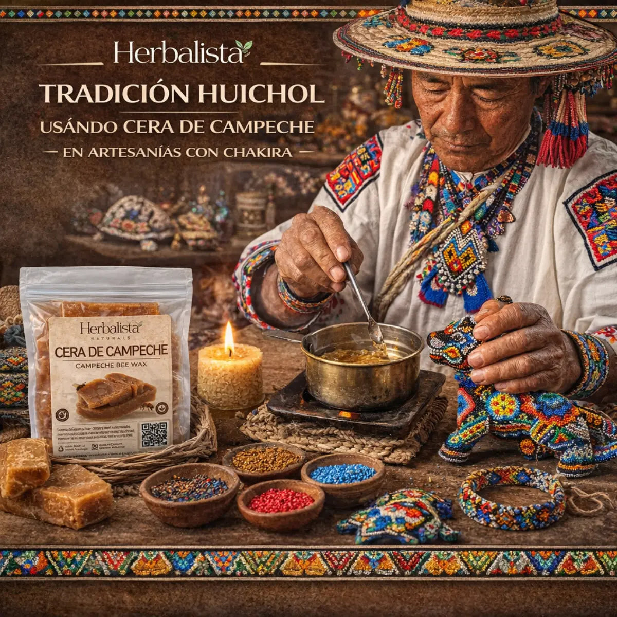 Herbalista Pure Campeche Beeswax 1 oz (28g)