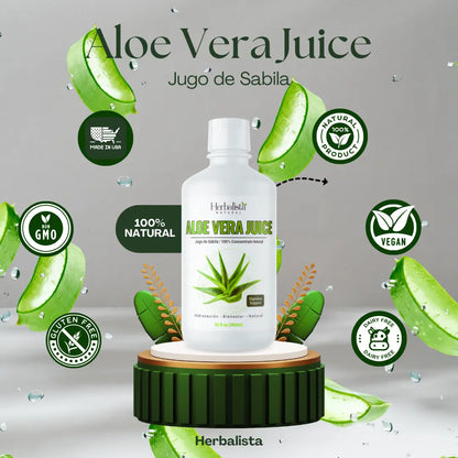 Herbalista Aloe Vera Pulp Extract Juice 32 Oz (960ml)