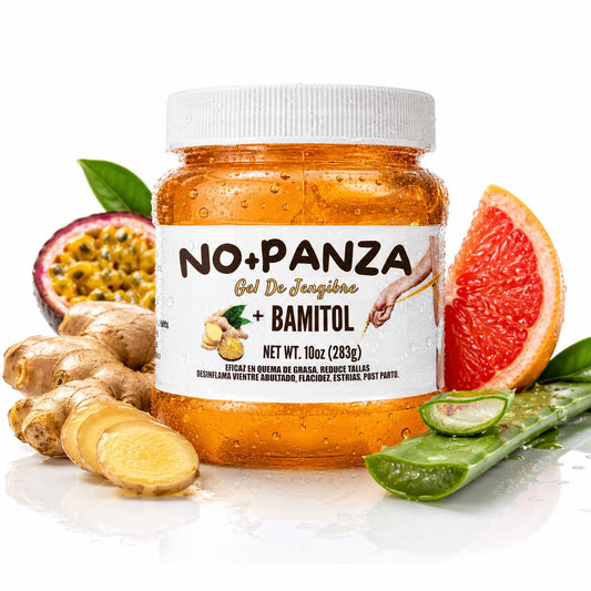 Reforzado Gel de Jengibre No+Panza Massage - NO+PANZA Ginger Gel + Bamitol, 8.8 Ounce (Pack of 1)