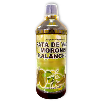 Pata de Vaca, Moronel, Kalanchoe Juice Tonic 1 Litro (33.3Fl Oz)
