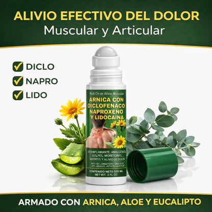 Arnica Lido Extra Strength Gel (125g) & Roll-On Duo (3.5oz)