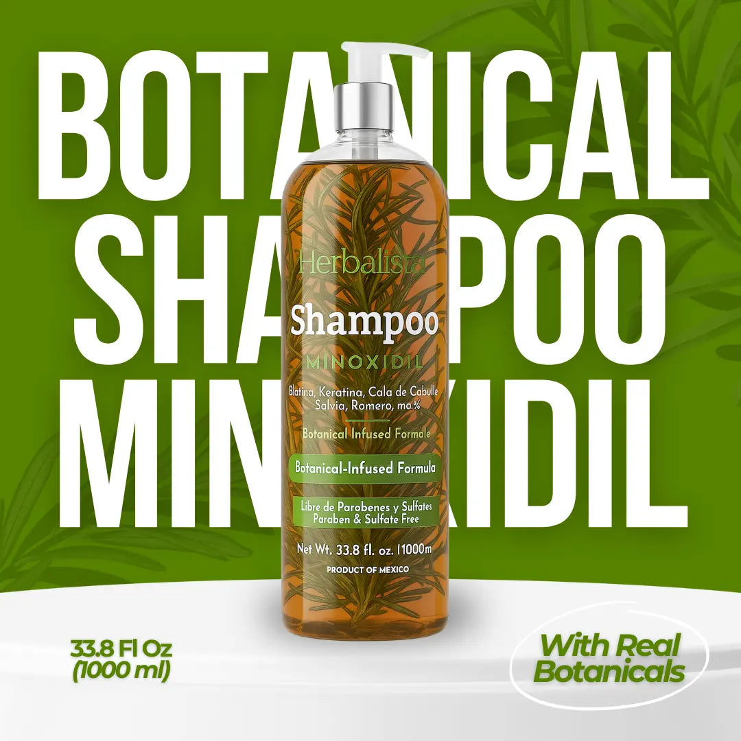 Herbalista 3 Pack Shampoo Minoxidil & Conditioner 1000ml + Hair Tonic