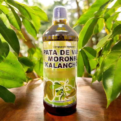 Pata de Vaca, Moronel, Kalanchoe Juice Tonic 1 Litro (33.3Fl Oz)