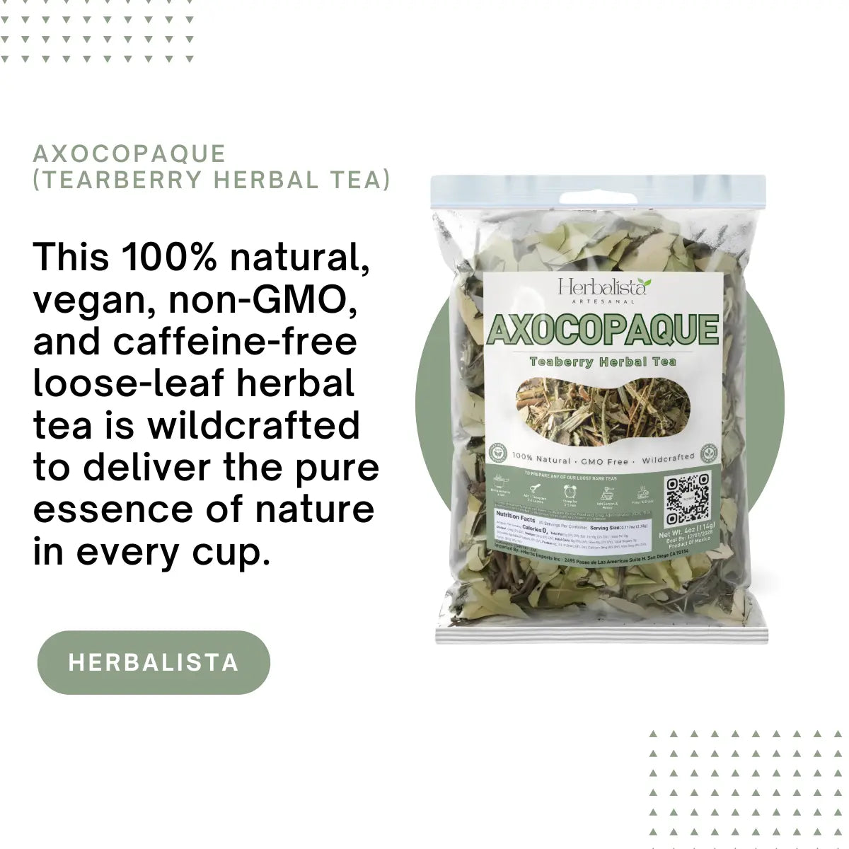 Axocopaque Tearberry Herbal Tea (114g) - 30 + Cups