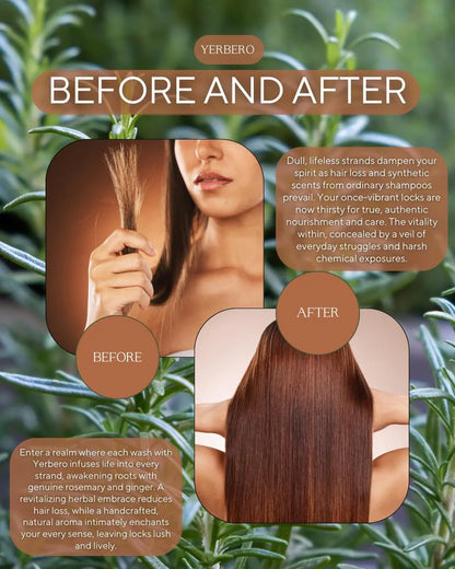 Yerbero Ginger + Rosemary All Natural Shampoo 980ml (33.1 Fl Oz)