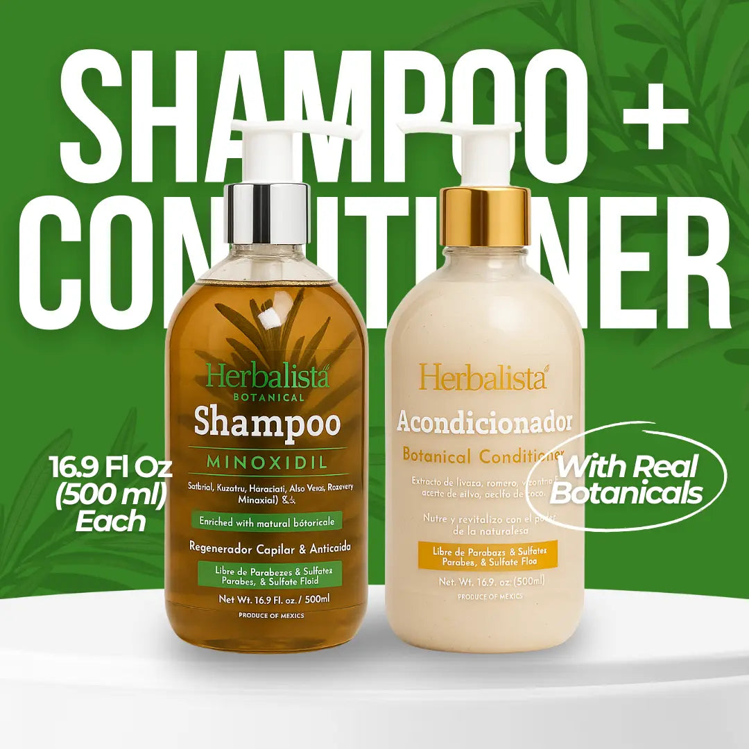 Herbalista Minoxidil Shampoo & Conditioner Set 2 x (16.9 fl oz 500ml)