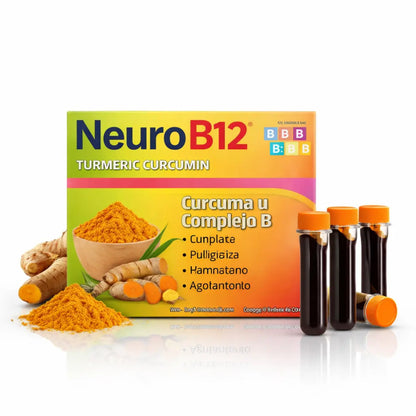 NeuroB12 Turmeric Multi-Vitamin Drinkable Shots 12 Pack