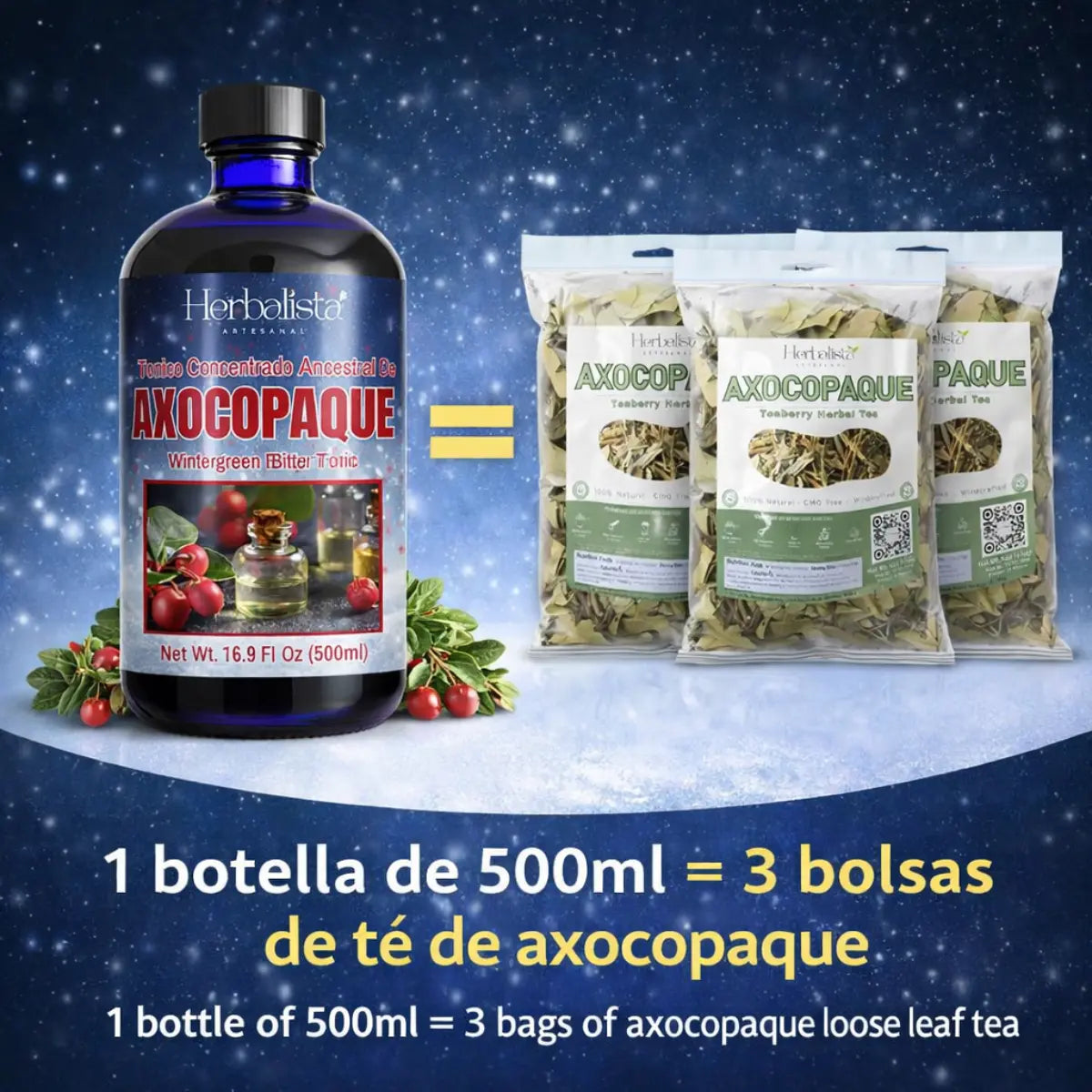 Premium Viral Axocopaque Herbal Tonic 500ml (16.9 fl oz)
