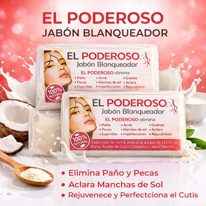 El Poderoso Goat Milk Facial Soap 100g 3 Pack