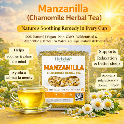 Manzanilla Chamomile Loose Leaf Herbal Tea 4oz (113g)
