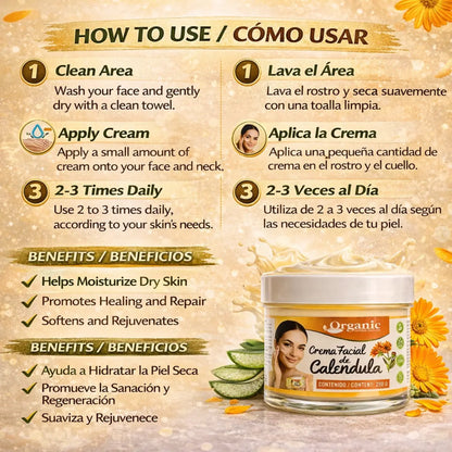 Crema Facial de Calendula 60g (2.11oz)