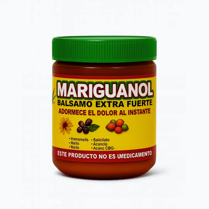Mariguanol Reforzado Massage Gel Balm – 125g Jar