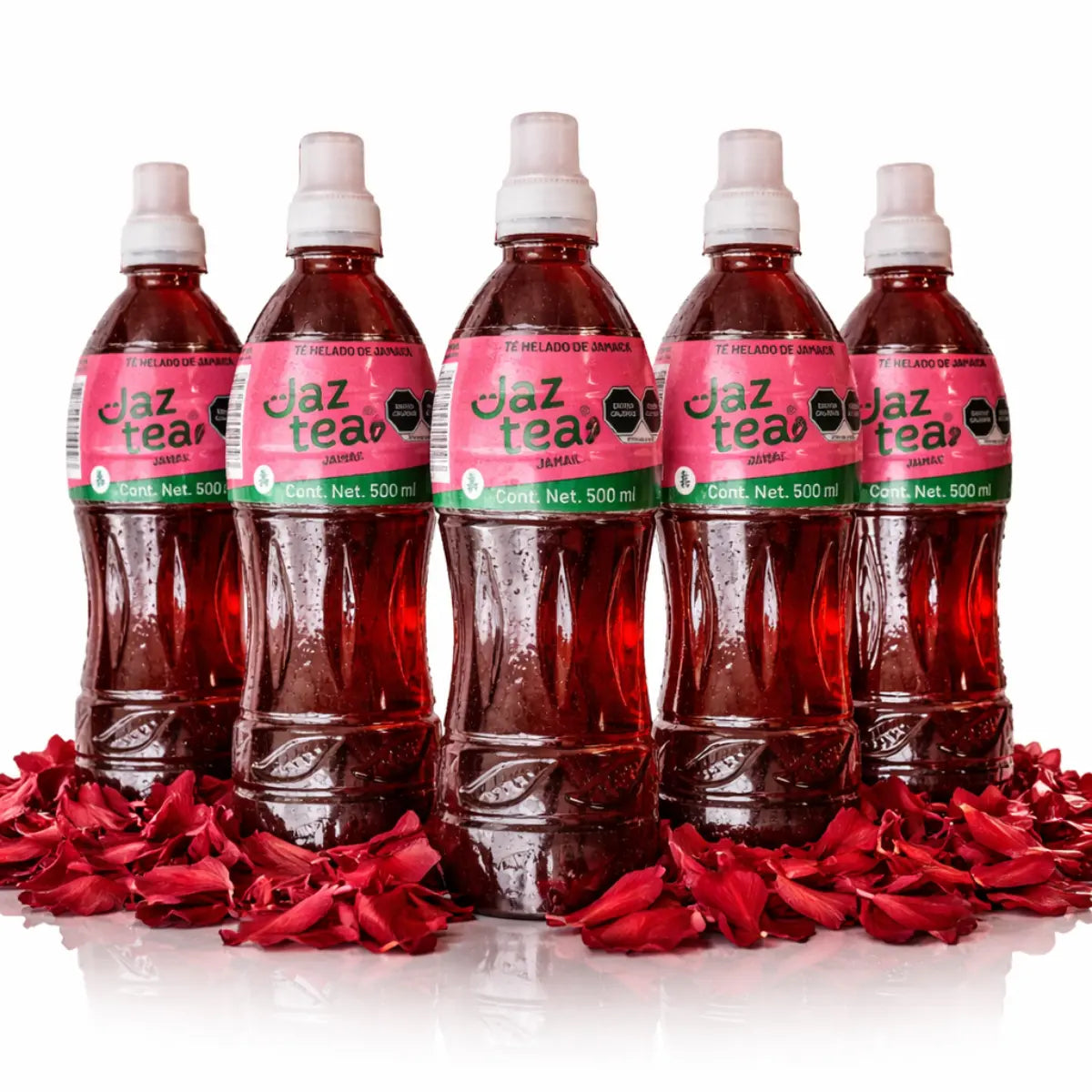 6-Pack Jaztea Hibiscus Jamaica Iced Tea 16 fl oz (500ml)