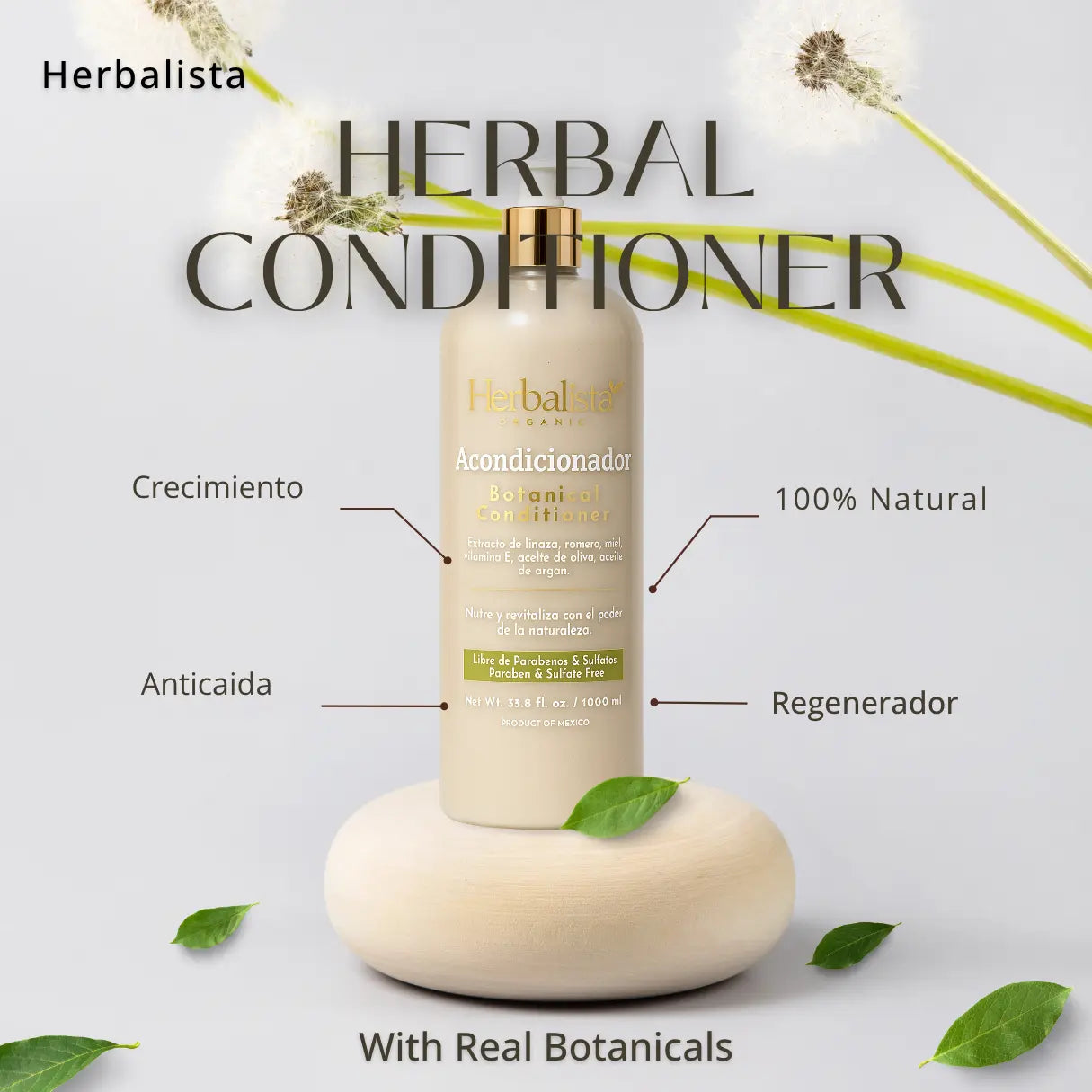 Herbalista Herbal Conditioner / Acondicionador 1000ml (33.8 fl.oz)