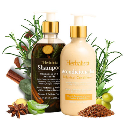 Herbalista Viral Herbal Hair Care Bundle 500ml (16.9 fl oz)