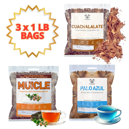 Herbalista Viral Loose Bark Tea Bundle 3-Pack 1 Lb