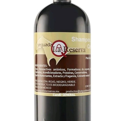 Yeguada Caballo Negro Shampoo 1L for Dark Hair