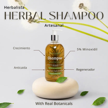 Herbalista Herbal Shampoo Minoxidil 500ml (16.9 fl oz)