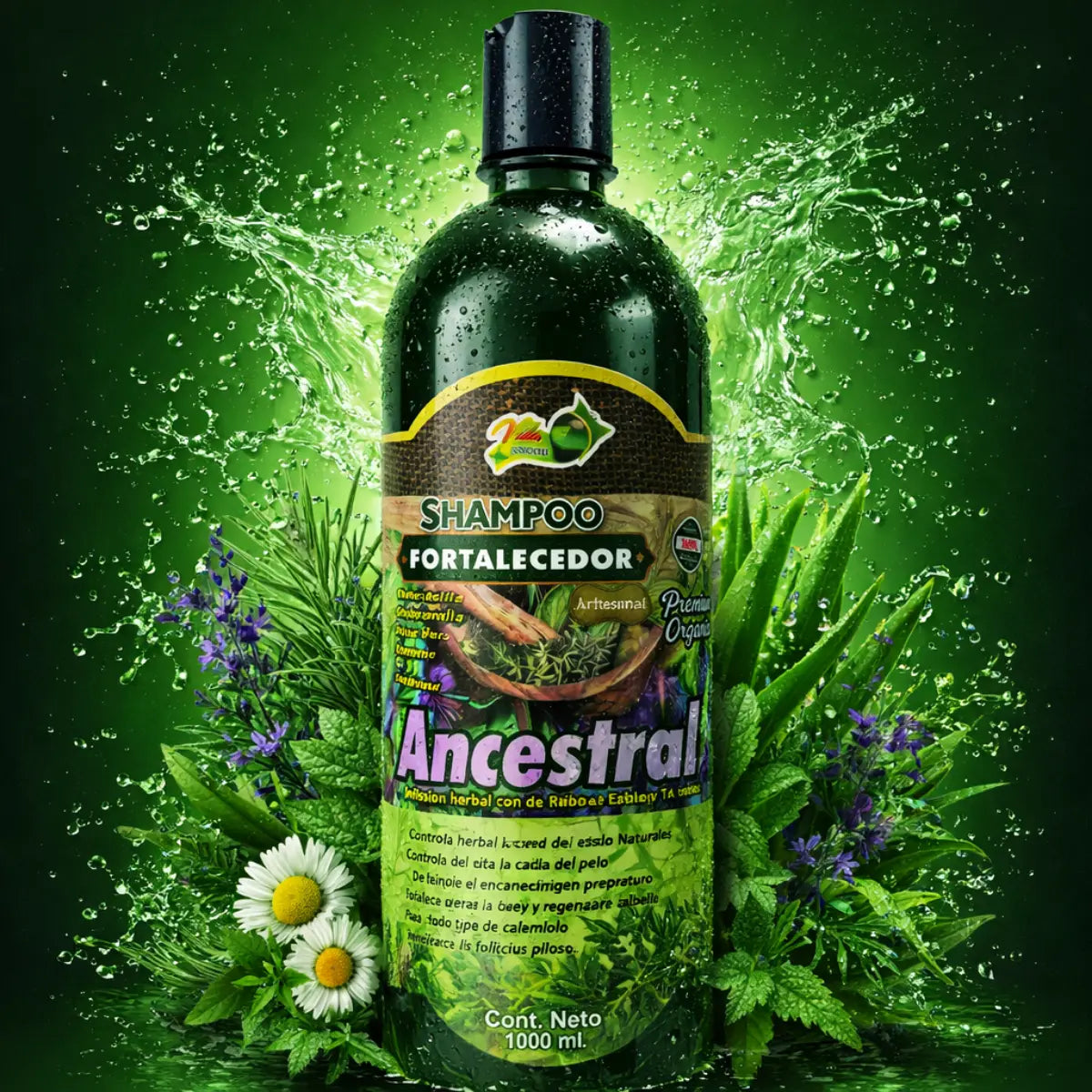 Ancestral Strengthening Herbal Shampoo 1L - 33 Fl Oz