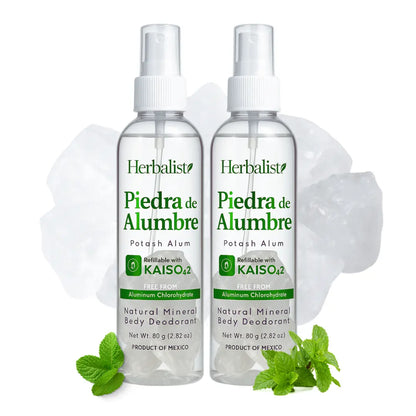 Herbalista Piedra Alumbre Deodorant Spray 80g 2-Pack
