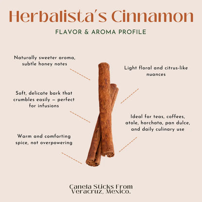 Herbalista Mexican Cinnamon Sticks – 4 oz (114 g)