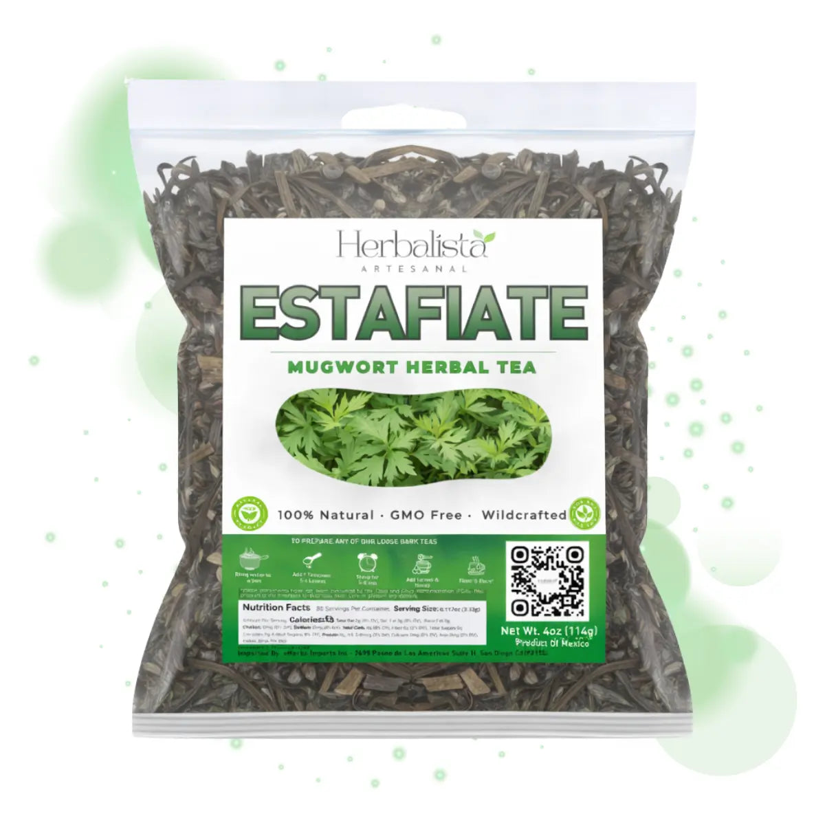 Herbalista Estafiate Herbal Loose Leaf Tea 4oz (114g)