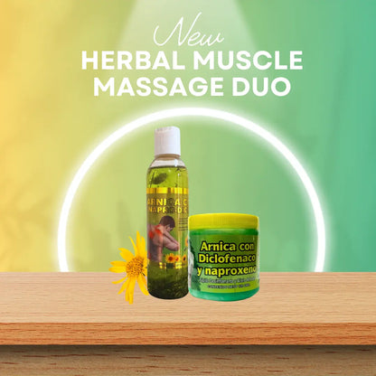 Arnica Ointment 125g (4.4 oz) + Arnica Massage Oil (6oz)