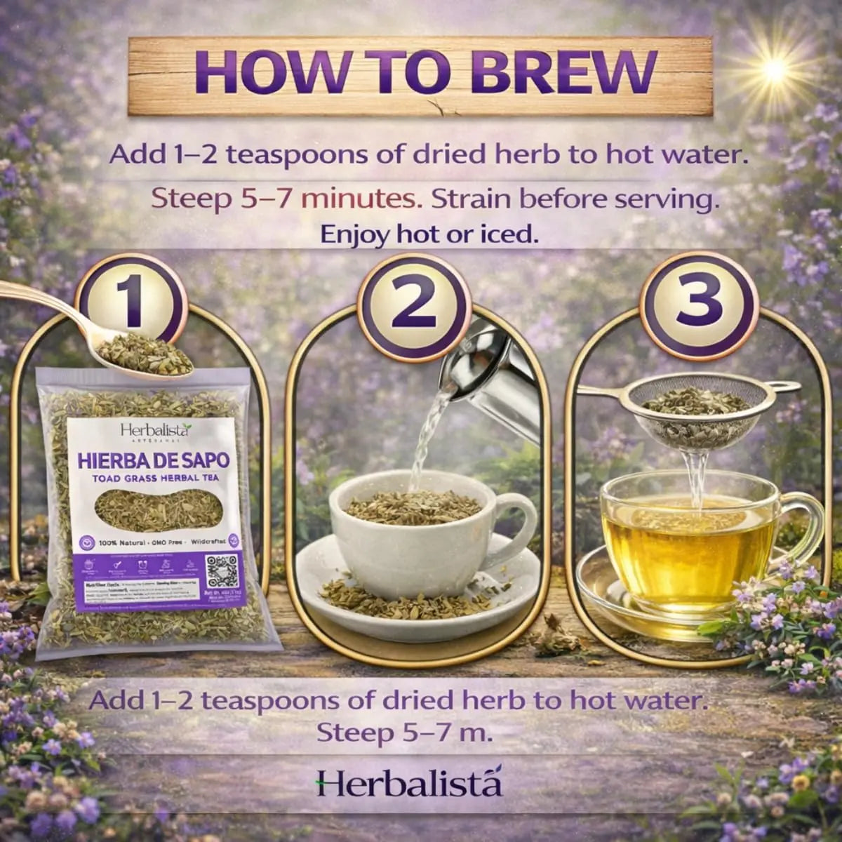 Herbalista Hierba de Sapor Herbal Tea 4 oz