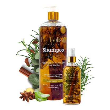 Herbalista Herbal Shampoo 1000ml & Hair Tonic 250ml Bundle