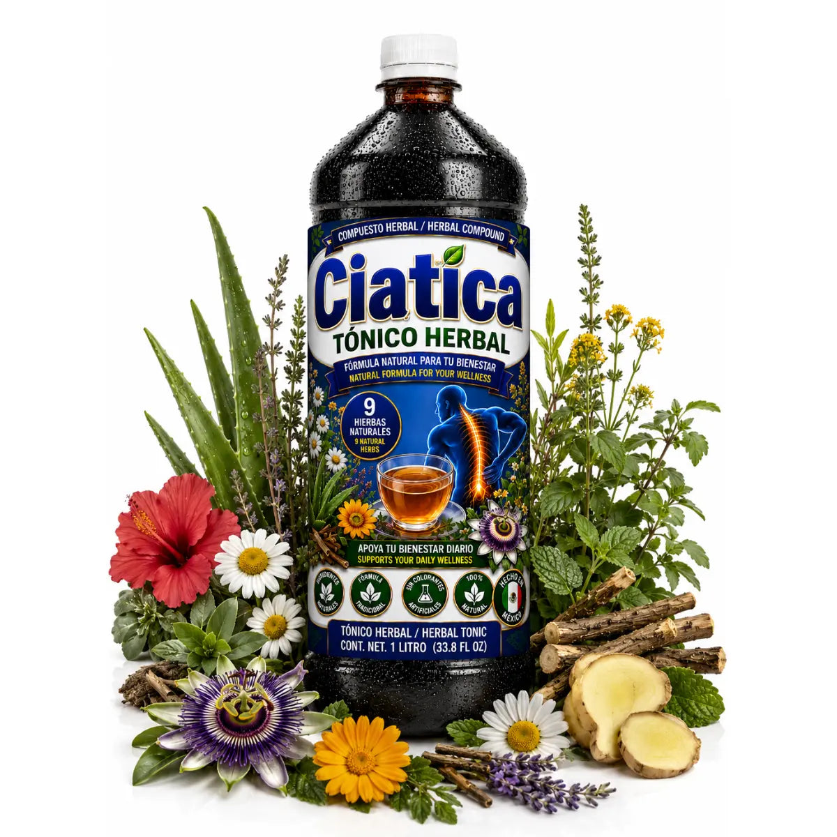 Ciatica Herbal Tónico 1L – Traditional Herbal Blend